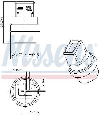 OEM-quality NISSENS 207032 Radiator temperature sensor