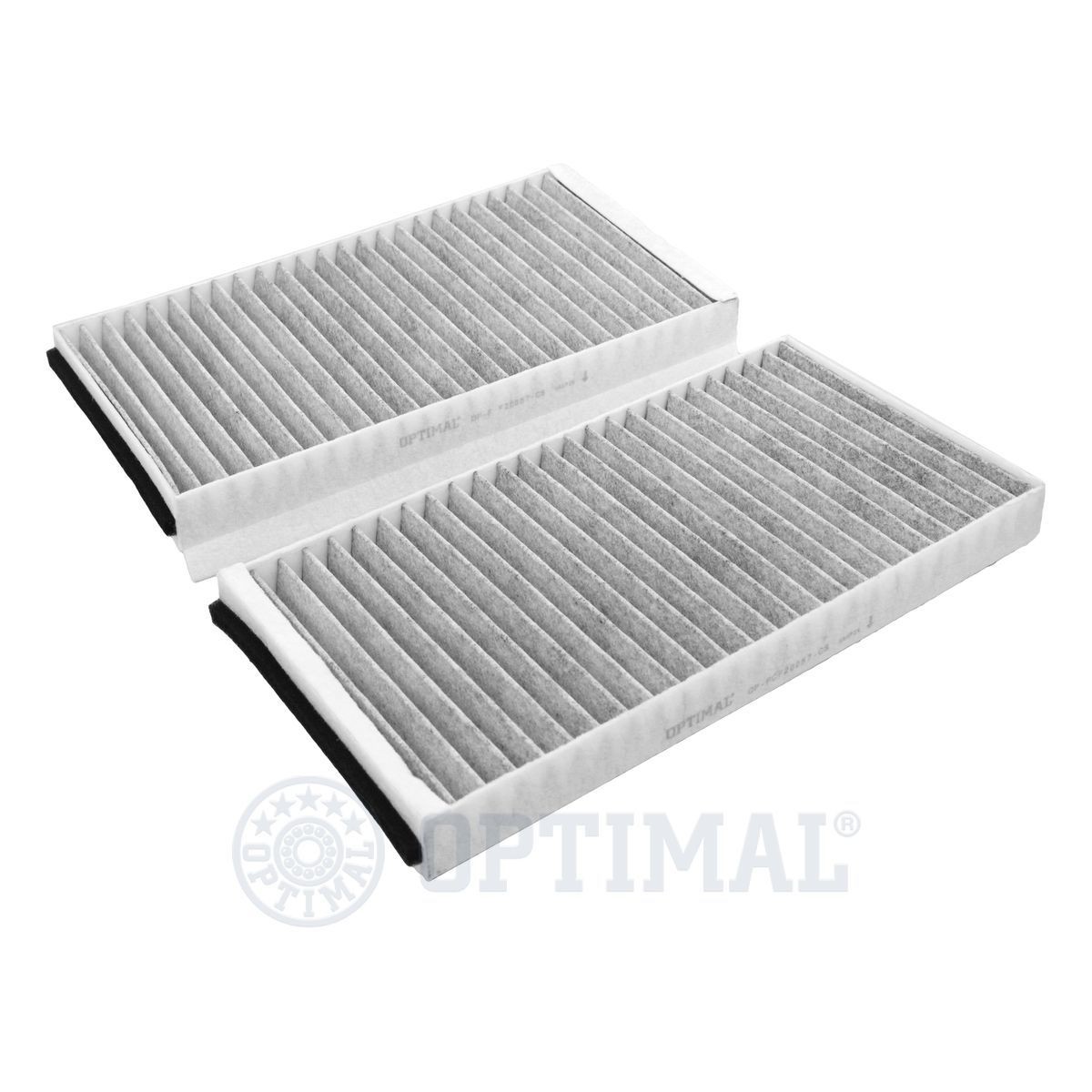 OPTIMAL Activated Carbon Filter, 324, 318 mm x 202 mm x 31 mm Width: 202mm, Height: 31mm, Length: 324, 318mm Cabin filter OP-FCF20057-CS buy