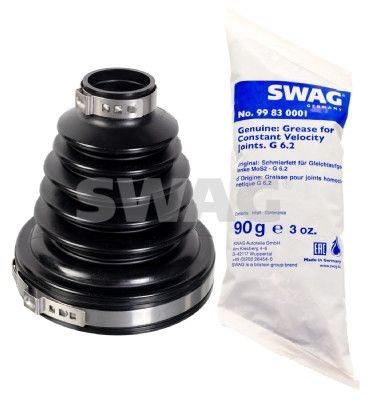 SWAG transmission sided, Front Axle Left, Front Axle Right, Thermoplastic polyester elastomer Inner Diameter 2: 27,9, 88mm CV Boot 33 10 6339 buy