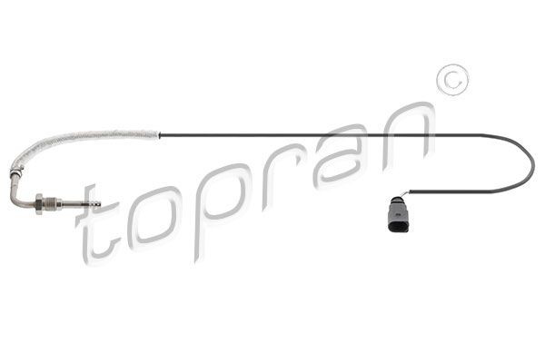 638 595 001 TOPRAN before exhaust turbocharger, with cable, with heat shield pipe Exhaust sensor 638 595 buy