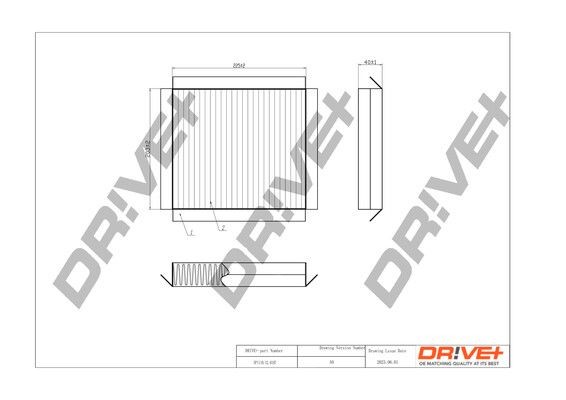 Dr!ve+ DP1110120197 Pollen filter ML W163 ML 400 CDI 4.0 250 hp Diesel 2001 price