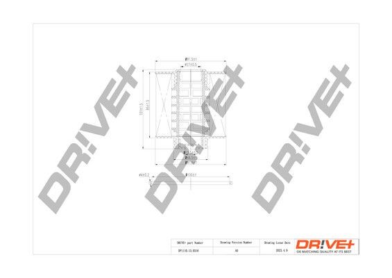 Dr!ve+ DP1110.13.0316 Fuel filter Filter Insert