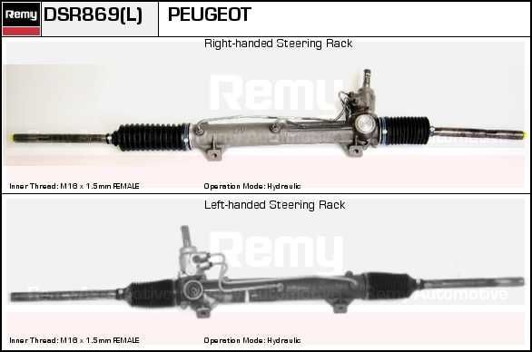 DELCO REMY DSR869L Steering rack 4000EJ