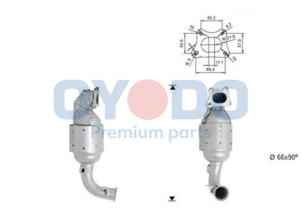 Peugeot 208 Catalytic converter Oyodo 10N0001-OYO cheap