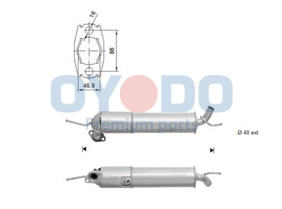 Oyodo 10N0015-OYO Catalytic converter