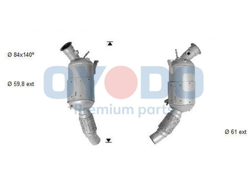 Oyodo 20N0001-OYO Diesel particulate filter 18307797591