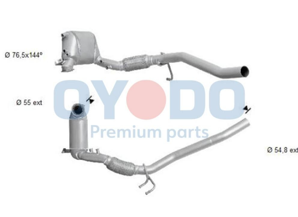 Oyodo 20N0004-OYO Diesel particulate filter 1K0.254.702 RX