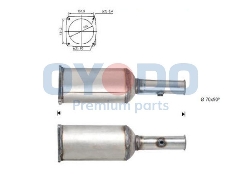 Oyodo 20N0023-OYO Mounting Kit, catalytic converter 1740 13