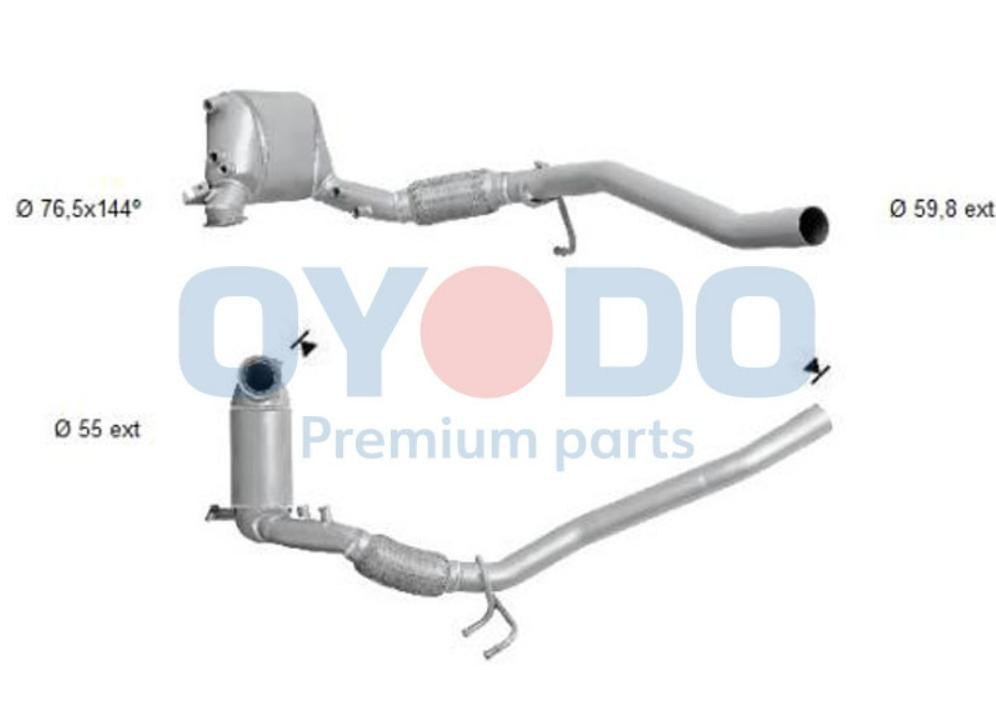 Oyodo 20N0029-OYO Diesel particulate filter VW TOURAN 2013 price
