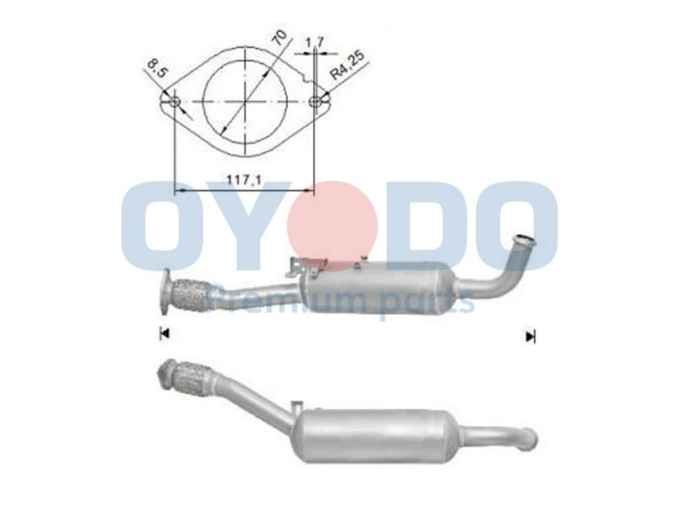 Oyodo 20N0033-OYO Diesel particulate filter 95520821