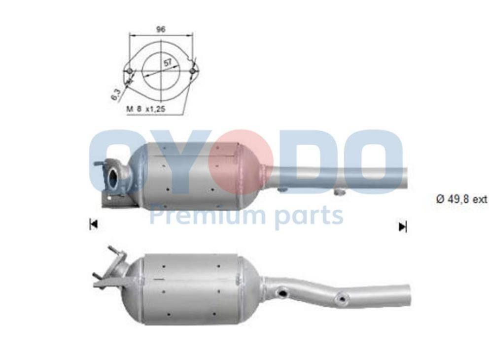 Renault Diesel particulate filter Oyodo 20N0038-OYO at a good price