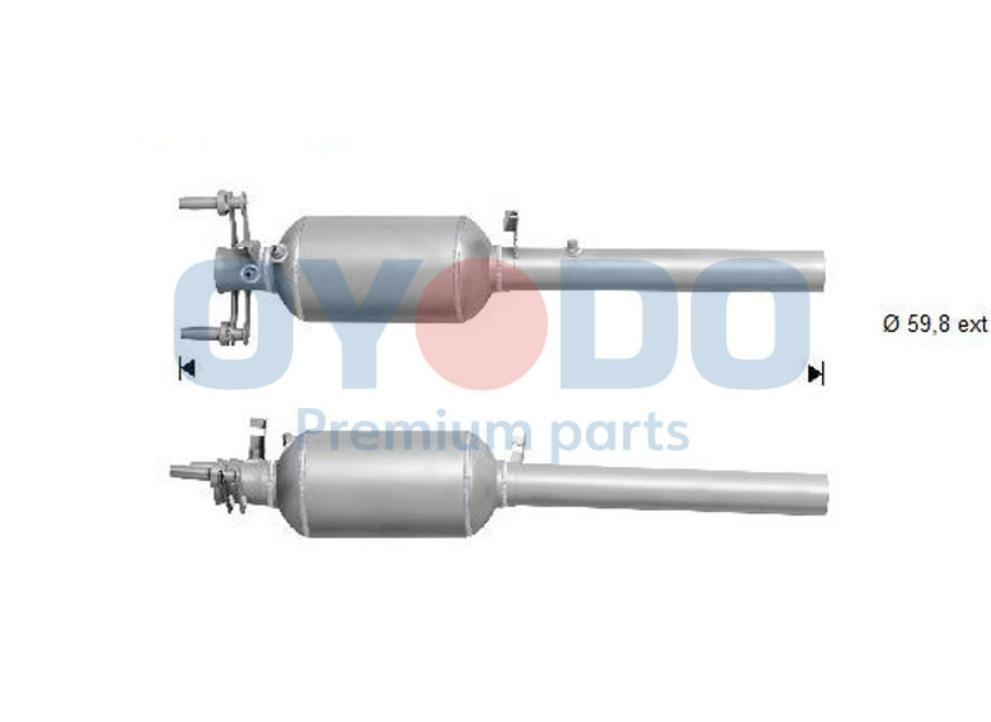 Oyodo 20N0085-OYO Diesel particulate filter 639.490.61.81