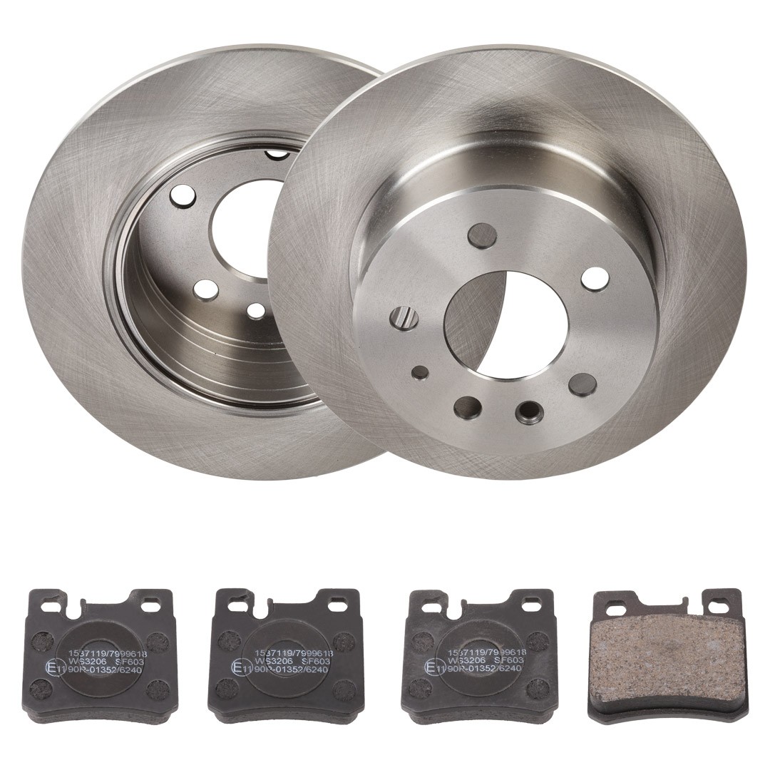 RIDEX Rear Axle, solid Ø: 279,0mm, Brake Disc Thickness: 10mm Brake discs and pads 3405B1837 buy