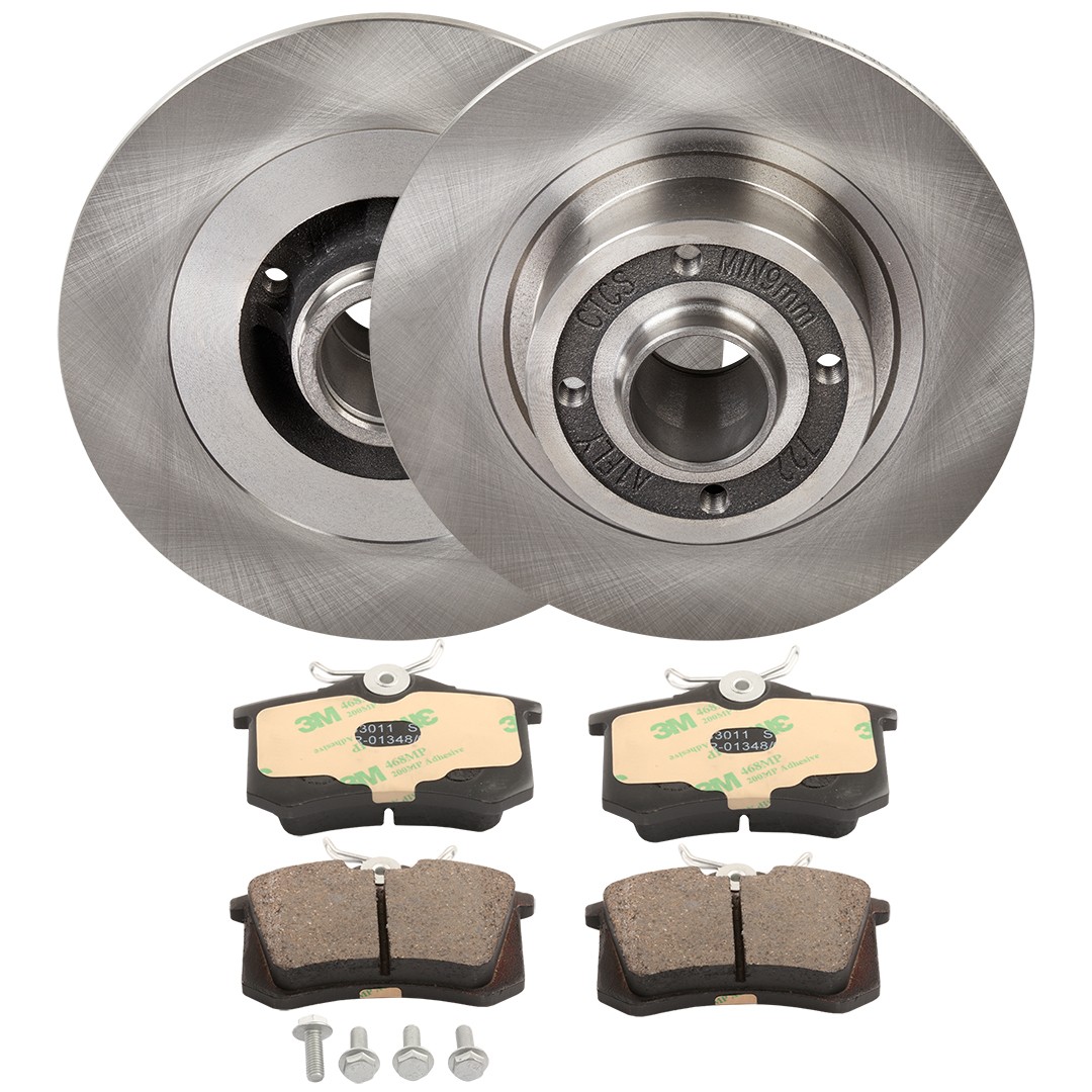 RIDEX Rear Axle, solid, without integrated wear sensor Ø: 270mm, Brake Disc Thickness: 10mm Brake discs and pads 3405B1851 buy