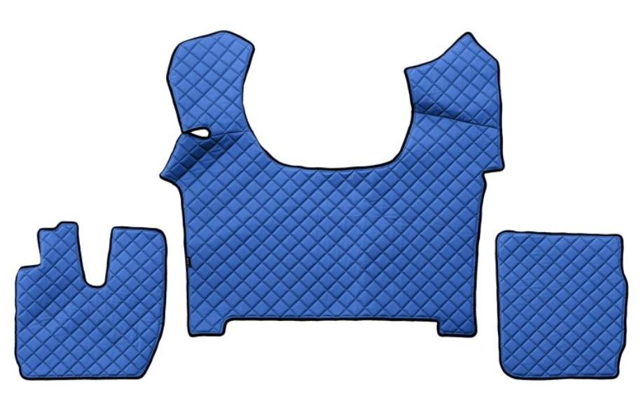 F-CORE Eco-Leather Q FL64 BLUE Floor mats Leatherette, Quantity: 3, blue