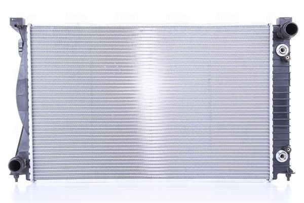 NISSENS 60232A Engine radiator Aluminium, 678 x 438 x 32 mm, with oil cooler, with gaskets/seals, without expansion tank, without frame, Brazed cooling fins