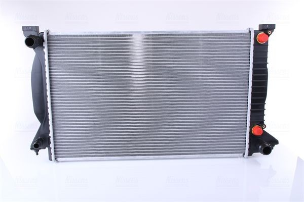 NISSENS 60314A Engine radiator Aluminium, 631 x 399 x 40 mm, with oil cooler, Brazed cooling fins