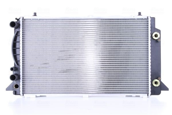 NISSENS 60448A Engine radiator Aluminium, 596 x 359 x 32 mm, with oil cooler, Brazed cooling fins