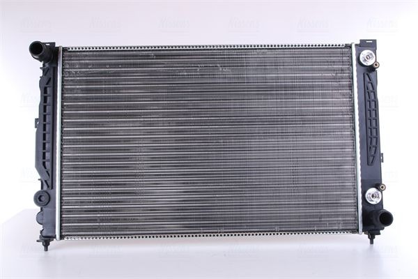 NISSENS 60498 Engine radiator Aluminium, 632 x 415 x 34 mm, with oil cooler, without gasket/seal, without expansion tank, without frame, Mechanically jointed cooling fins