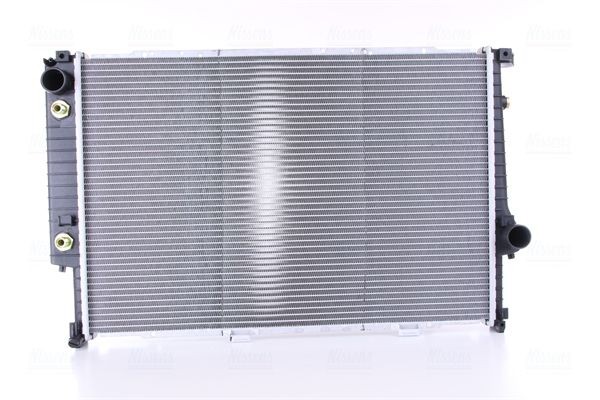 NISSENS 60748A Engine radiator Aluminium, 650 x 439 x 40 mm, with oil cooler, Brazed cooling fins