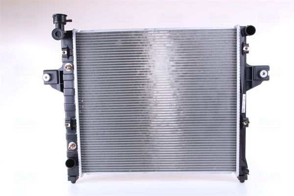 NISSENS 61009 Engine radiator Aluminium, 600 x 535 x 26 mm, without gasket/seal, without expansion tank, without frame, Brazed cooling fins
