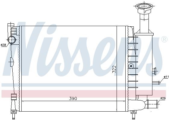 OEM-quality NISSENS 61354 Engine radiator