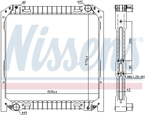 NISSENS 62344 Kühler, Motorkühlung für IVECO EuroCargo I-III LKW in Original Qualität