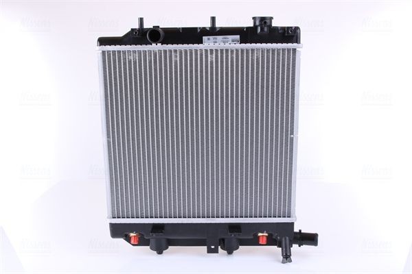 NISSENS 62459 Engine radiator Aluminium, 350 x 378 x 26 mm, with oil cooler, without gasket/seal, without expansion tank, without frame, Brazed cooling fins
