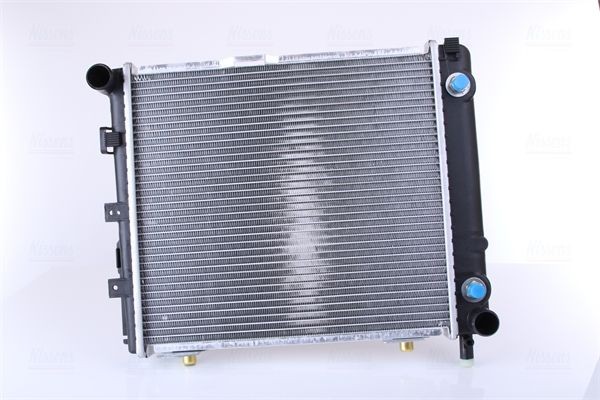 NISSENS 62650 Engine radiator Aluminium, 410 x 368 x 40 mm, with oil cooler, with gaskets/seals, without expansion tank, without frame, Brazed cooling fins