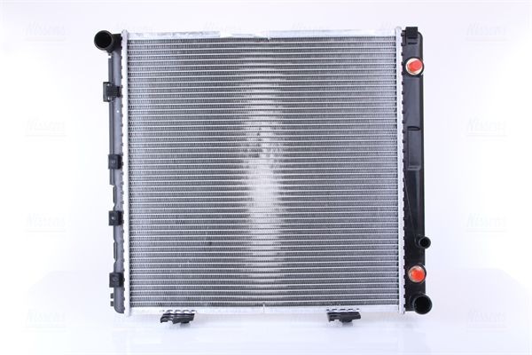 NISSENS 62763A Engine radiator Aluminium, 488 x 488 x 40 mm, with oil cooler, with gaskets/seals, without expansion tank, without frame, Brazed cooling fins