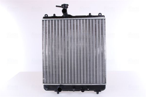 NISSENS 63014A Engine radiator Aluminium, 380 x 378 x 34 mm, without gasket/seal, without expansion tank, without frame, Mechanically jointed cooling fins