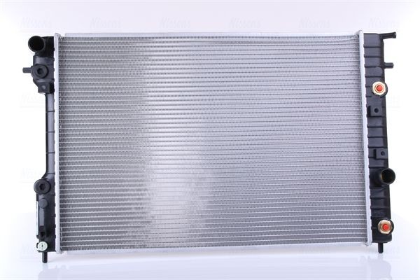 NISSENS 63072A Engine radiator Aluminium, 652 x 458 x 26 mm, with oil cooler, with gaskets/seals, without expansion tank, without frame, Brazed cooling fins