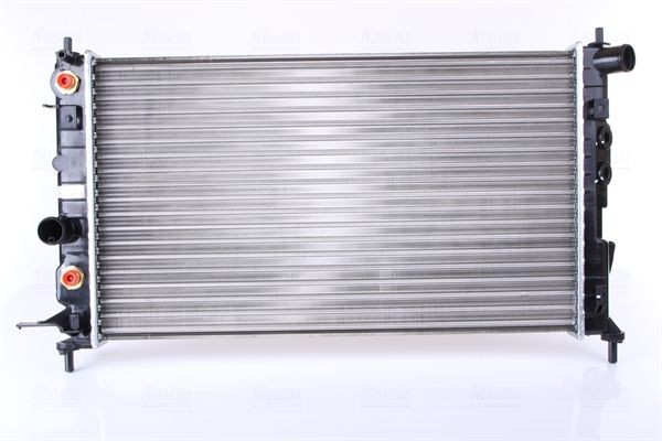 NISSENS 630771 Engine radiator Aluminium, 610 x 378 x 34 mm, with oil cooler, without gasket/seal, without expansion tank, without frame, Mechanically jointed cooling fins