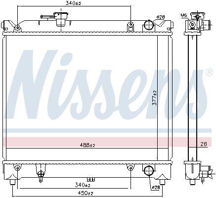 OEM-quality NISSENS 64079 Engine radiator