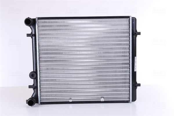 NISSENS 641011 Engine radiator Aluminium, 430 x 415 x 23 mm, without gasket/seal, without expansion tank, without frame, Mechanically jointed cooling fins