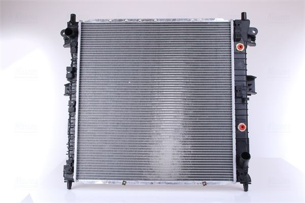 NISSENS 64316 Engine radiator Aluminium, 380 x 538 x 26 mm, with oil cooler, with gaskets/seals, without expansion tank, without frame, Brazed cooling fins