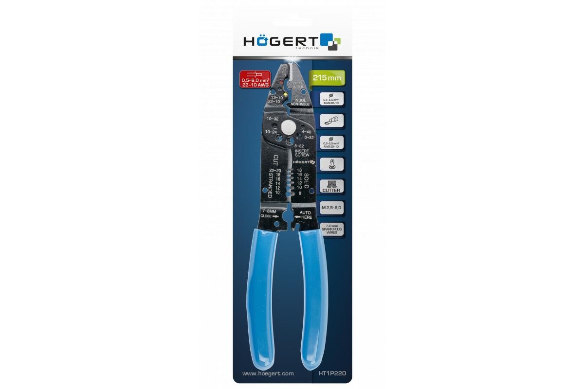 Crimping pliers Hogert Technik HT1P220