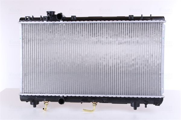 NISSENS 647041 Engine radiator Aluminium, 325 x 638 x 16 mm, with oil cooler, without gasket/seal, without expansion tank, without frame, Brazed cooling fins