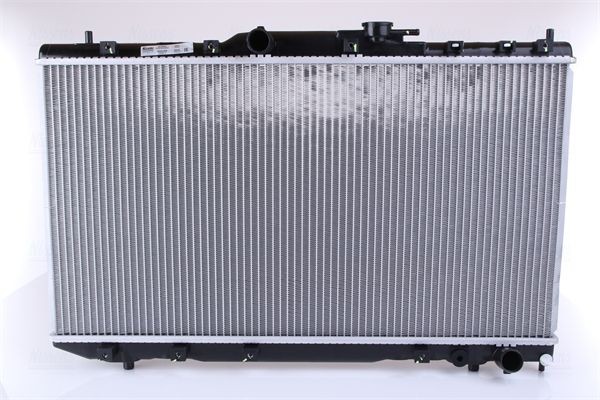 NISSENS 64785A Engine radiator Aluminium, 375 x 698 x 26 mm, without gasket/seal, without expansion tank, without frame, Brazed cooling fins