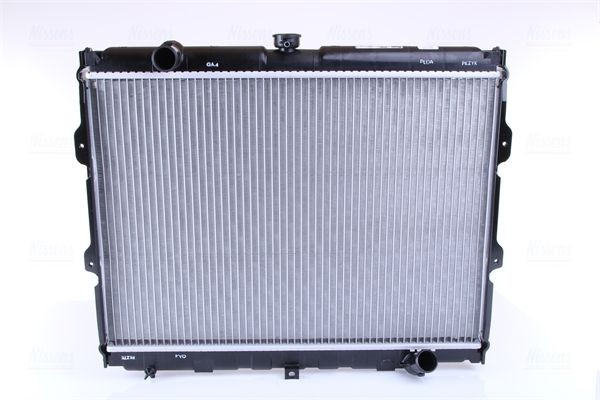 NISSENS 67046 Engine radiator Aluminium, 425 x 588 x 26 mm, with gaskets/seals, without expansion tank, without frame, Brazed cooling fins