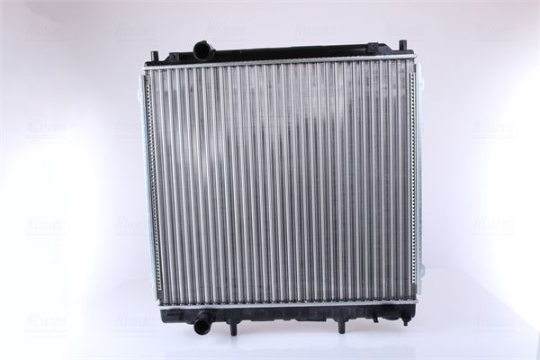NISSENS 67483 Engine radiator Aluminium, 510 x 563 x 23 mm, without gasket/seal, without expansion tank, without frame, Mechanically jointed cooling fins