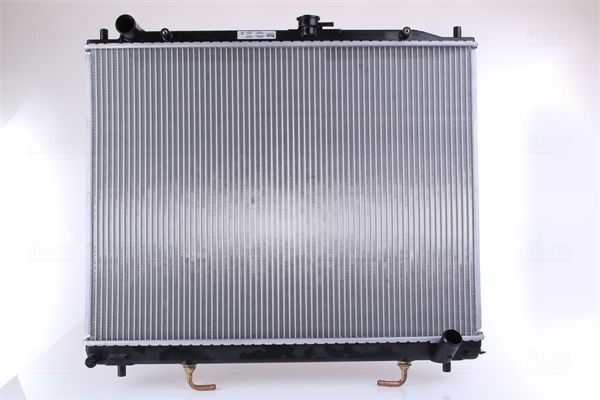 NISSENS 68181A Engine radiator Aluminium, 525 x 699 x 16 mm, with oil cooler, Brazed cooling fins
