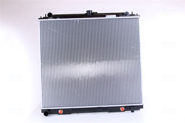 NISSENS 68717 Engine radiator Aluminium, 600 x 688 x 36 mm, with oil cooler, without gasket/seal, without expansion tank, without frame, Brazed cooling fins