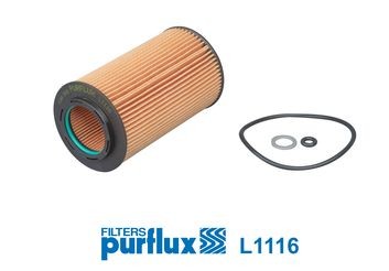 L1116 PURFLUX Oil filters KIA Filter Insert