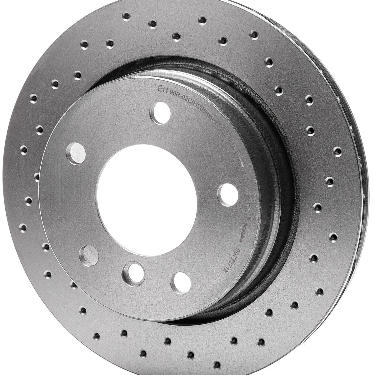 09.7727.1X Brake discs 09.7727.1X BREMBO 276x19mm, 5, perforated/vented, Coated, High-carbon