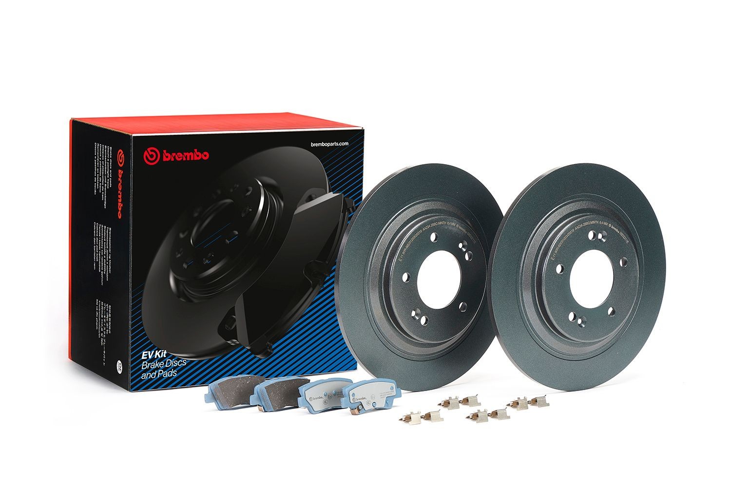 Hyundai Brake discs and pads set BREMBO KT 08 015 at a good price