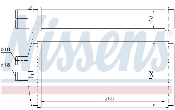 NISSENS Heater core 73655 buy online