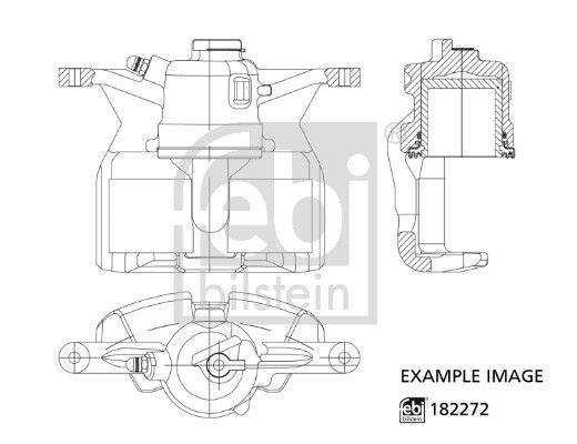FEBI BILSTEIN 182272 Brake calipers FIAT Doblo II Box Body / Estate (263) 1.6 D Multijet 120 hp Diesel 2024 price