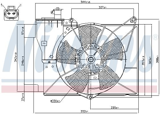 OEM-quality NISSENS 85227 Radiator cooling fan