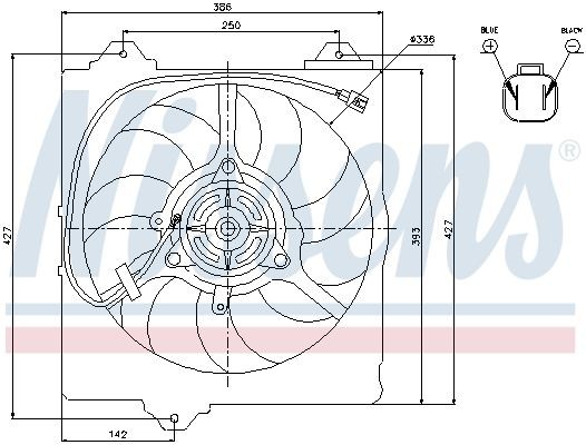 OEM-quality NISSENS 85242 Radiator cooling fan